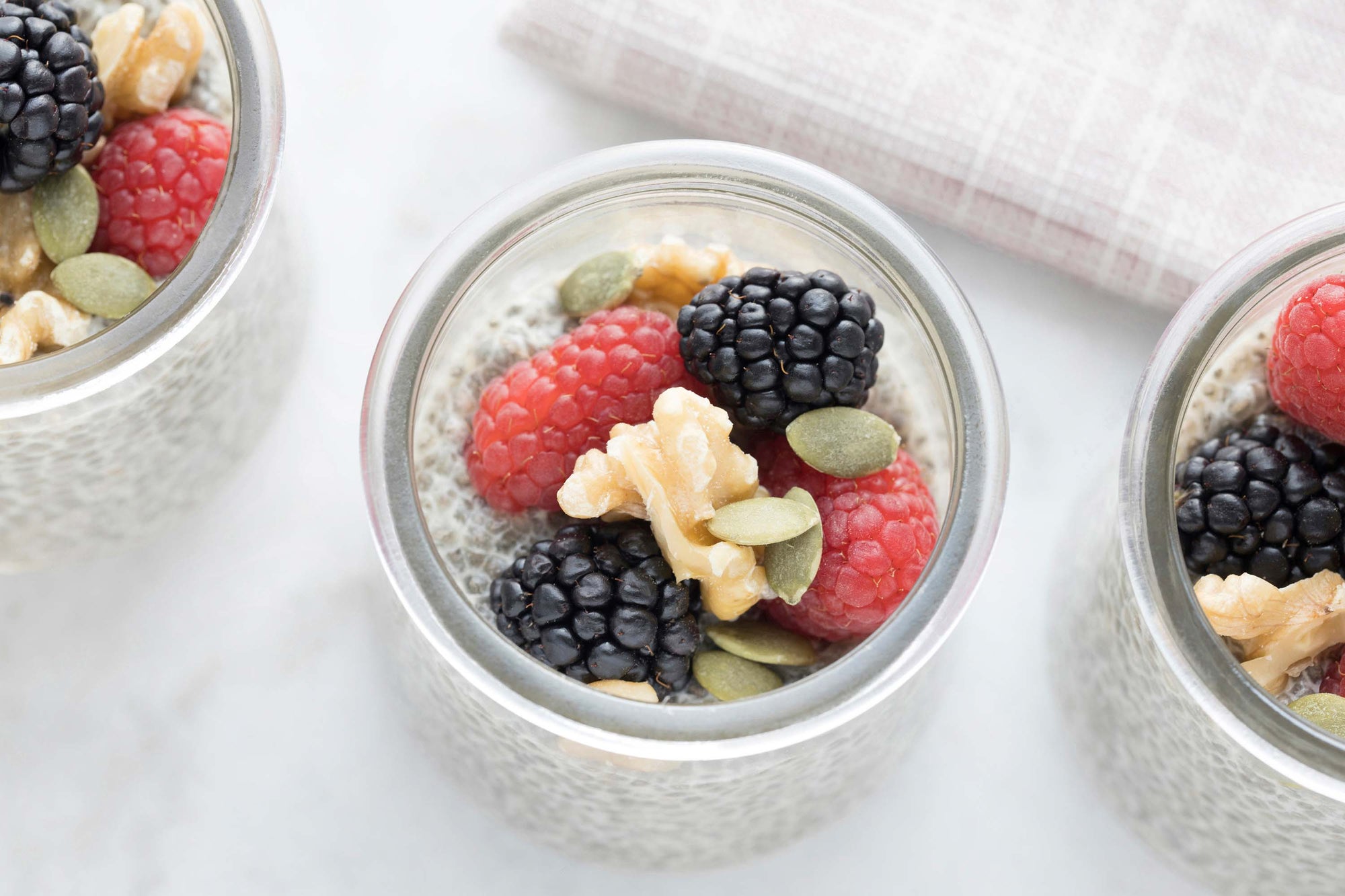 Chia Seed Pudding with Nourishing Toppings (GF & Vegan)