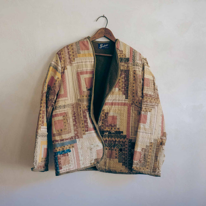 Felt-Lined Oversized Quilted Jacket (Artisan)