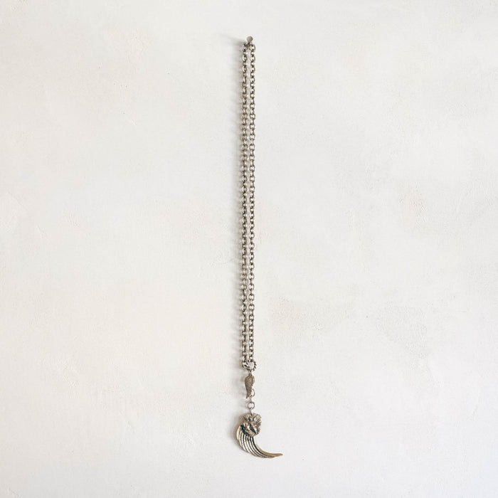 Large Wing Silver Necklace (Artisan)