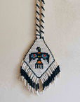 White Beaded Thunderbird Necklace (Vintage)