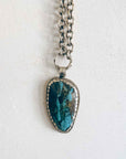 Turquoise Silver Necklace (Artisan)