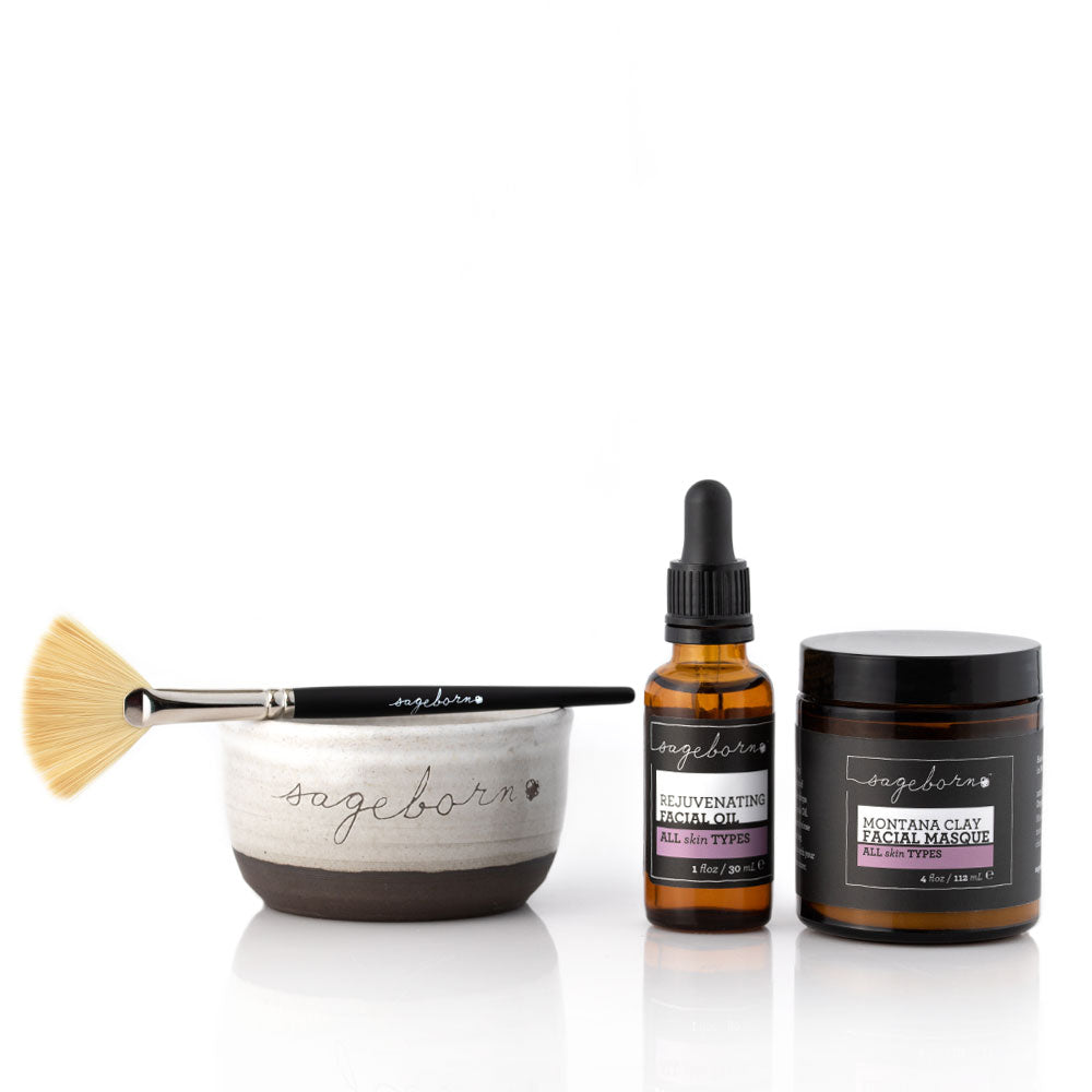 Detox Starter Kit organic skin care, front of products